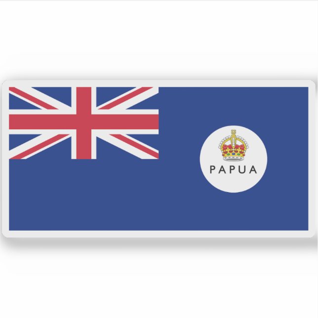 Adesivo Bandeira do Território da Papua (Frente)