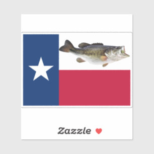 Adesivo Bandeira do Texas Bass