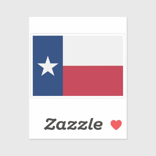 Adesivo Bandeira do Texas Sticker (Folha)