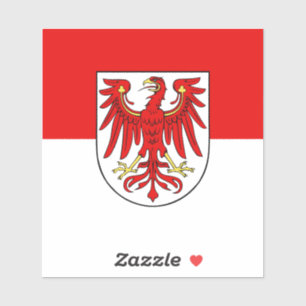 Adesivo Bandeira do vinil-Sticker de Brandeburgo