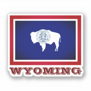 Adesivo Bandeira do Wyoming