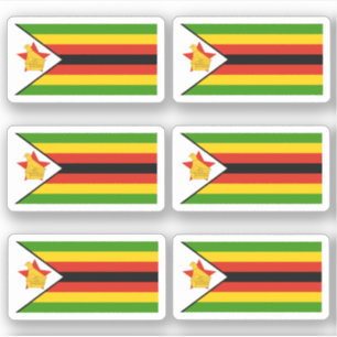 Adesivo Bandeira do Zimbabué - uma coleção