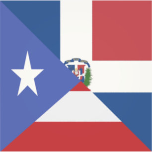 Adesivo Bandeira Dominicana em Porto Rico   PR República 