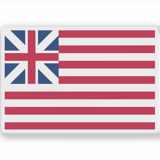 Adesivo Bandeira dos Estados Unidos da América (1775-1777) (Frente)
