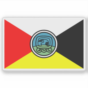 Adesivo Bandeira dos guatemaltecos indígenas, América Cent