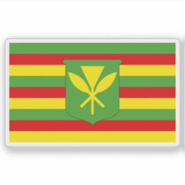Adesivo Bandeira dos Havaianos Nativos, Polinésia, Oceânia