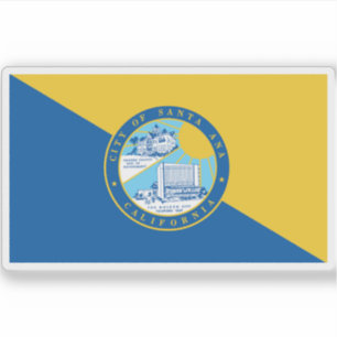 Adesivo Bandeira dos Papais noeis Ana, Califórnia