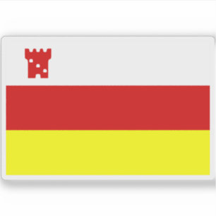 Adesivo Bandeira dos Papais noeis Barbara, Califórnia