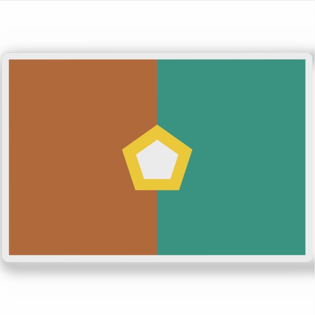 Adesivo Bandeira dos povos Ninilchik, EUA (Frente)