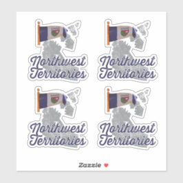 Adesivo Bandeira dos Territórios do Noroeste do Canadá