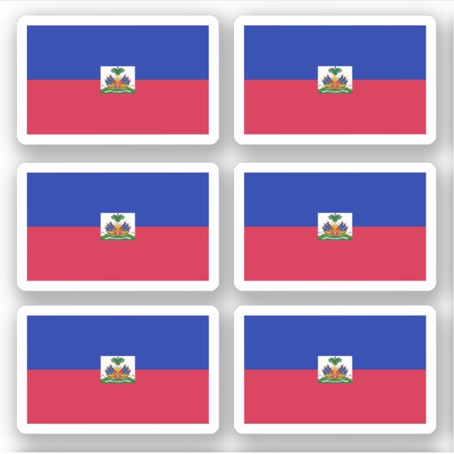 Adesivo Bandeira haitiana (Frente)