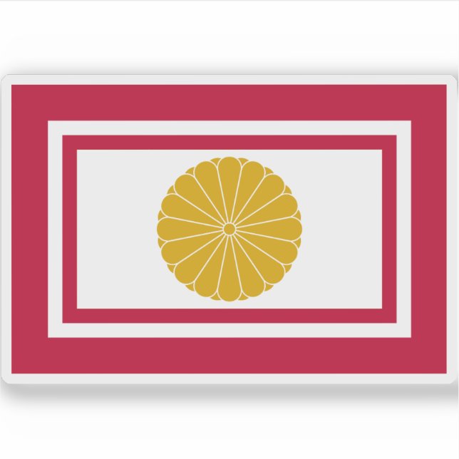 Adesivo Bandeira imperial do Japão (2020-presente) (Frente)