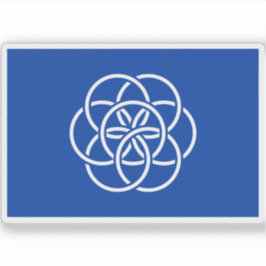 Adesivo Bandeira Internacional do Planeta Terra