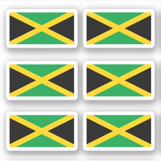 Adesivo bandeira jamaicana (Frente)