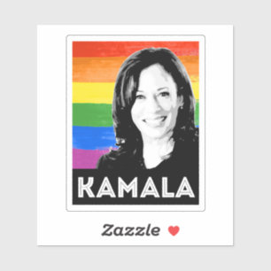 Adesivo Bandeira LGBT - KAMALA HARRIS 2020