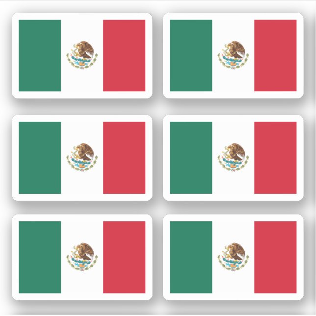 Adesivo bandeira mexicana (Frente)