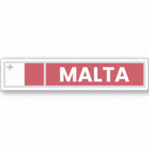 Adesivo Bandeira Nacional de Malta