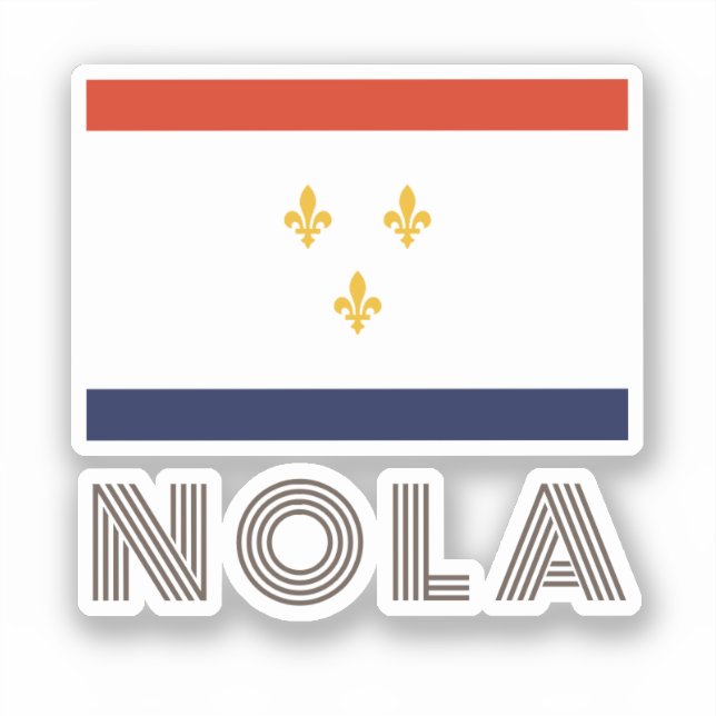 Adesivo bandeira Nova Orleans (Frente)