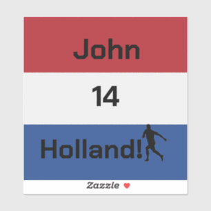 Adesivo Bandeira Personalizada Holanda Futebol Orgulho