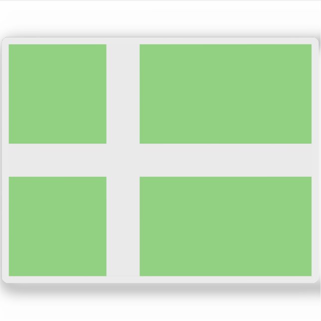 Adesivo Bandeira proposta da Gronelândia (1984) (Frente)