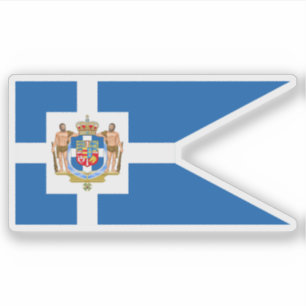 Adesivo Bandeira real grega, Grécia (1863-1913)