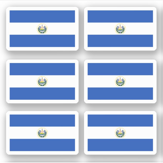 Adesivo Bandeira salvadorenha (Frente)