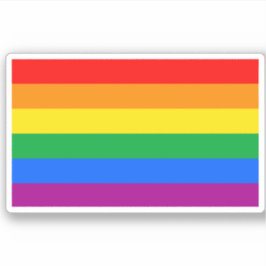 Adesivo Bandeira Tradicional do Orgulho Gay