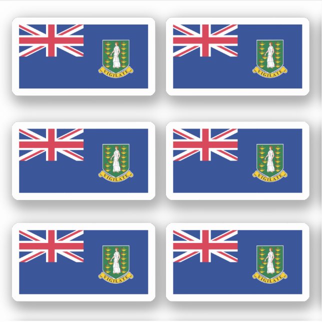 Adesivo bandeira Virgin Islander (Frente)