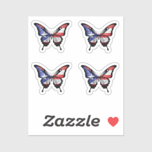 Adesivo Bandeja da Borboleta do Swallowtail Porto Rico