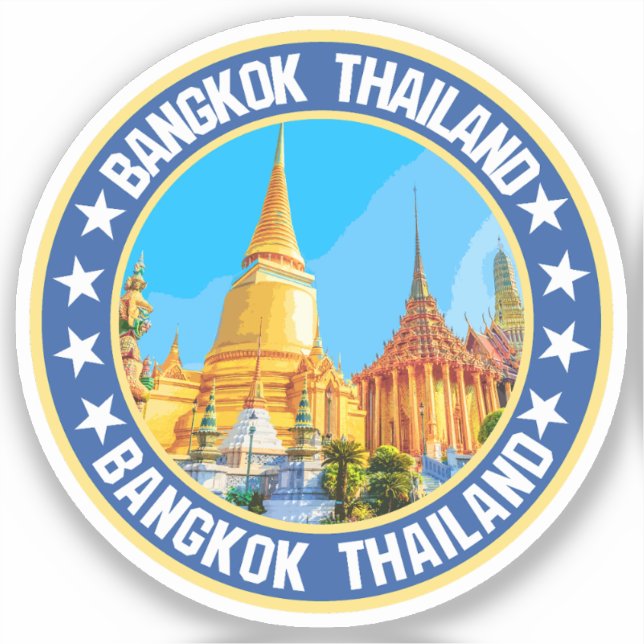 Adesivo Bangkok Tailândia (Frente)