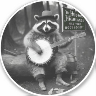 Adesivo Banjo Raccoon