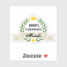 Adesivo Banner Retroativo de Erro Certificado Personalizáv