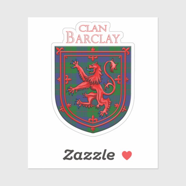 Adesivo Barclay Hunting Tartan Scottish Plaid (Folha)