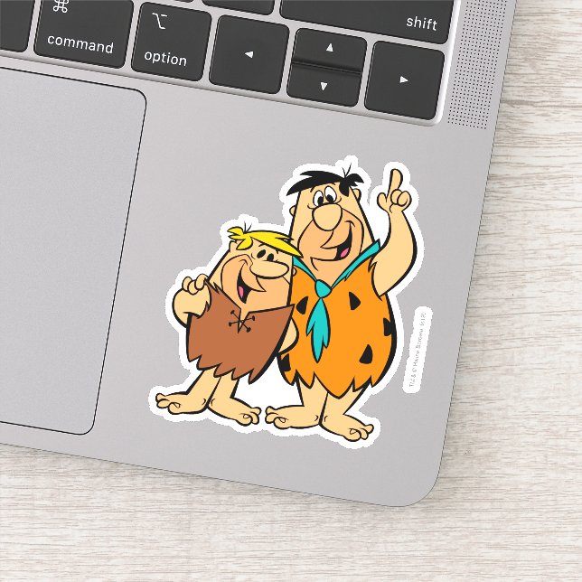 Adesivo Barney Rubble e Fred Flintstone (Detalhe)