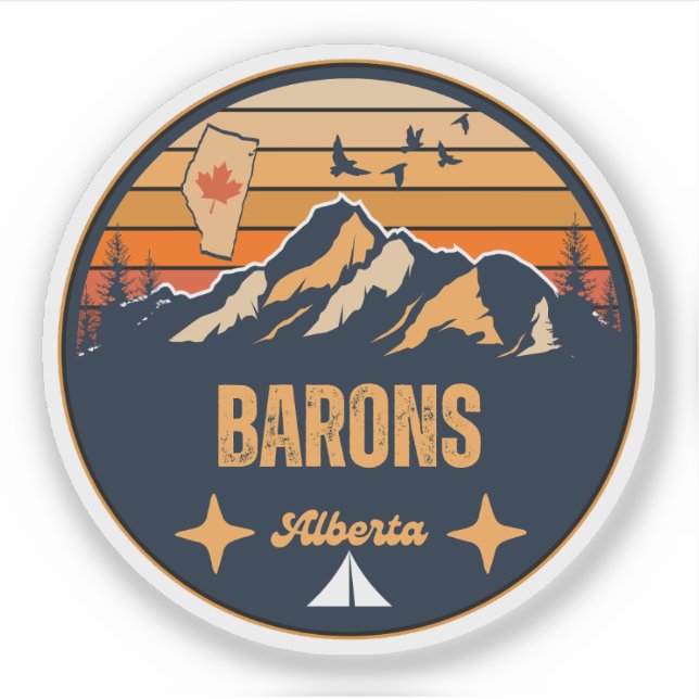 Adesivo Barons, Alberta (Frente)