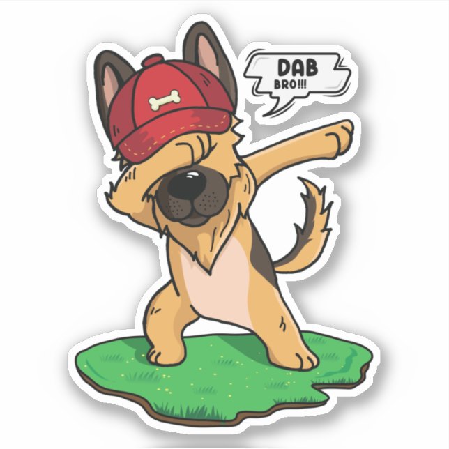 Adesivo Barramento de german shepherd (Frente)