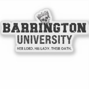 Adesivo Barrington University Sticker The Lords Series