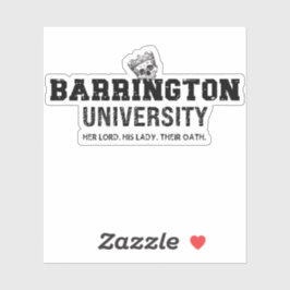 Adesivo Barrington University Sticker The Lords Series