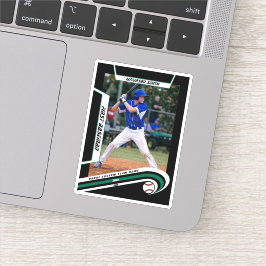 Adesivo Baseball Lembranças Verde Preto Personalizado