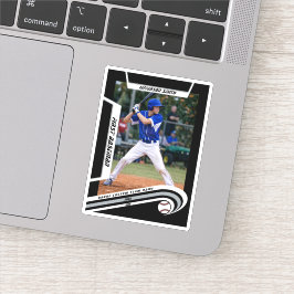 Adesivo Baseball Lembranças Vivo Prata Preto Personalizado