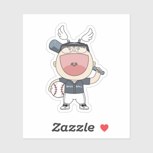 Adesivo baseball sosoHoney (Folha)