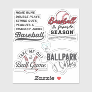 Adesivo Baseball Sticker Pack 1 por GraphicLoveShop