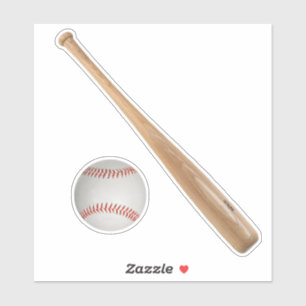 Adesivo Basebol e Bat Sticker