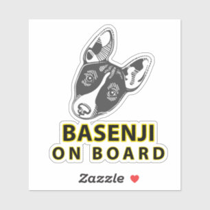 Adesivo Basenji No Conselho