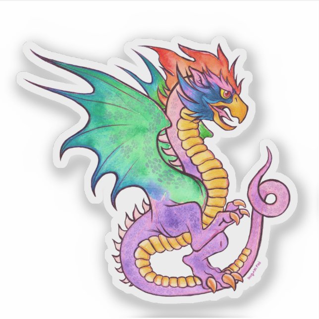 Adesivo Basilisk Magenta Medieval (Frente)