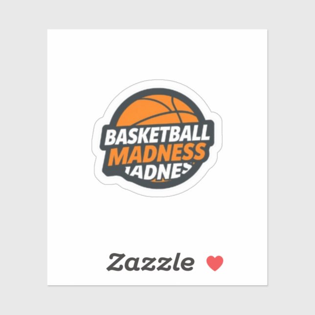 Adesivo Basketball Madness March Tournament Sports (Folha)