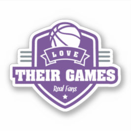 Adesivo Basquete Eu Amo Seu Jogo Com Muitas Cores De Equip