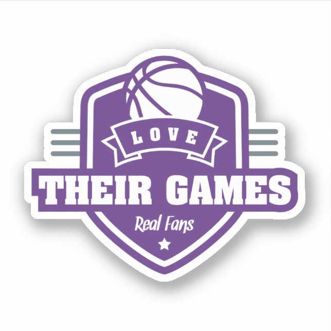 Adesivo Basquete Eu Amo Seu Jogo Com Muitas Cores De Equip (Frente)