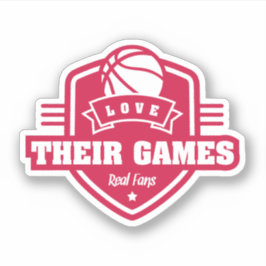 Adesivo Basquete Eu Amo Seu Jogo Com Muitas Cores De Equip