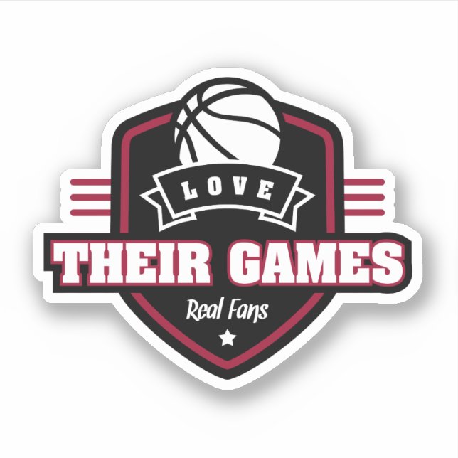 Adesivo Basquete Eu Amo Seu Jogo Com Muitas Cores De Equip (Frente)